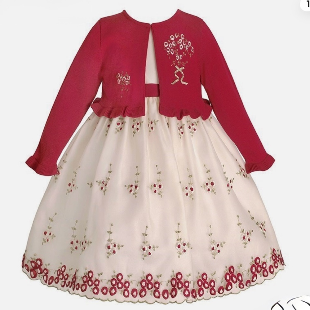 AMERICAN PRINCESS Red and White Formal Dress NWT